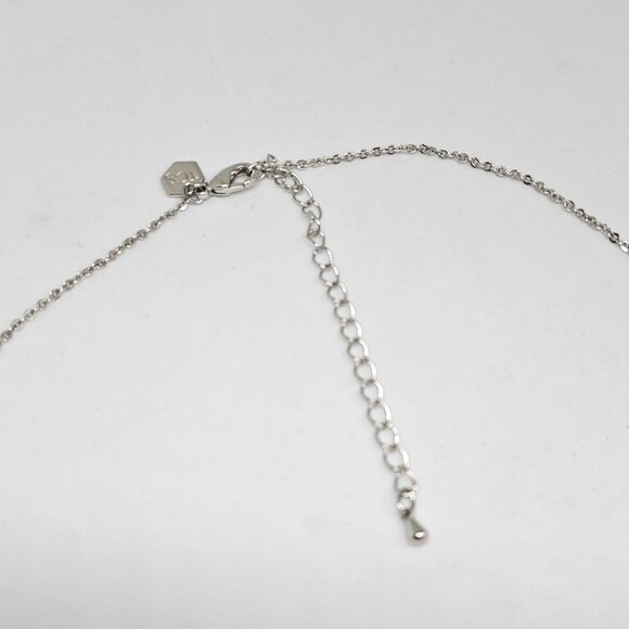 Touchstone Crystal Swarovski Shine Everyday Necklace AB Aurora Borealis Pendant - Picture 4 of 12